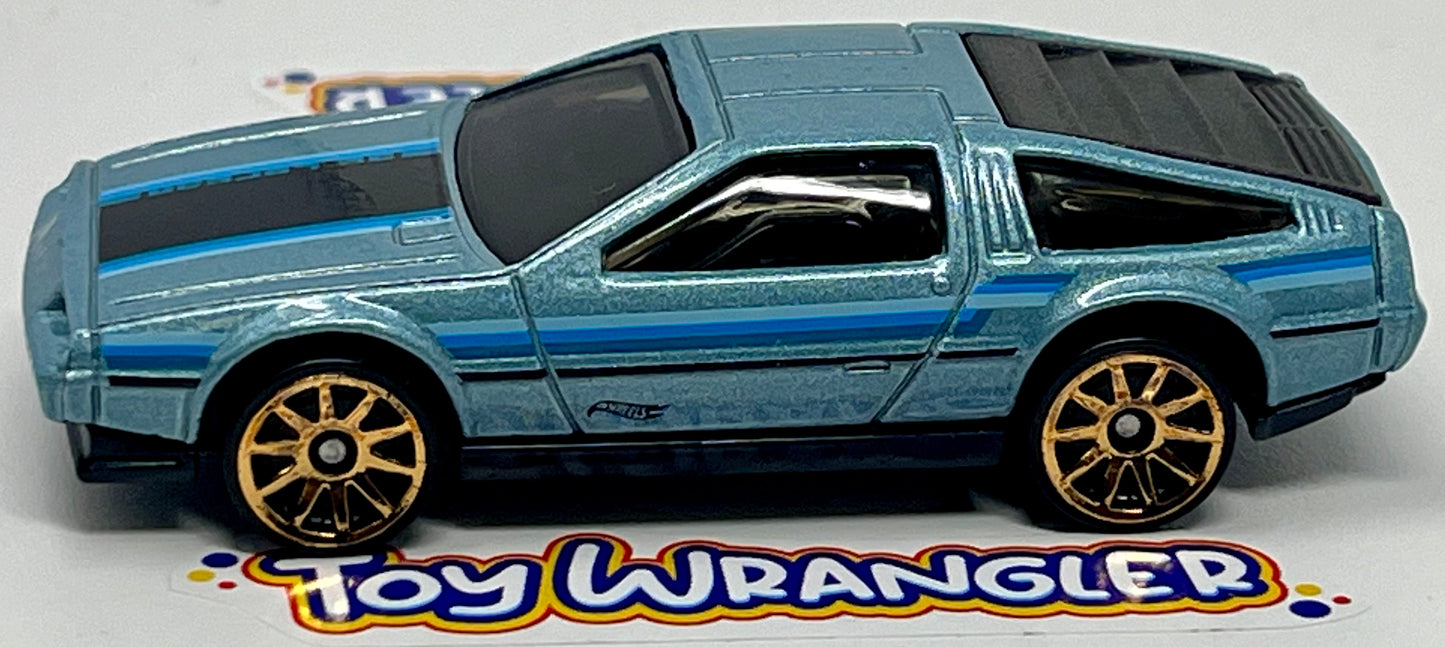 Hot Wheels DMC Delorean (Light Blue) with Protector