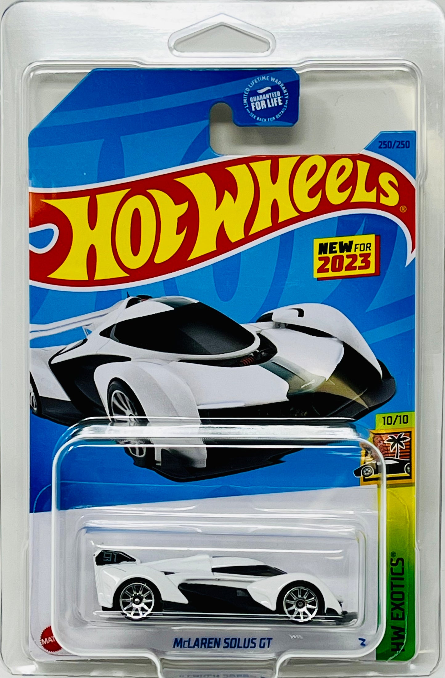 Hot Wheels McLaren Solus GT (White) with Protector