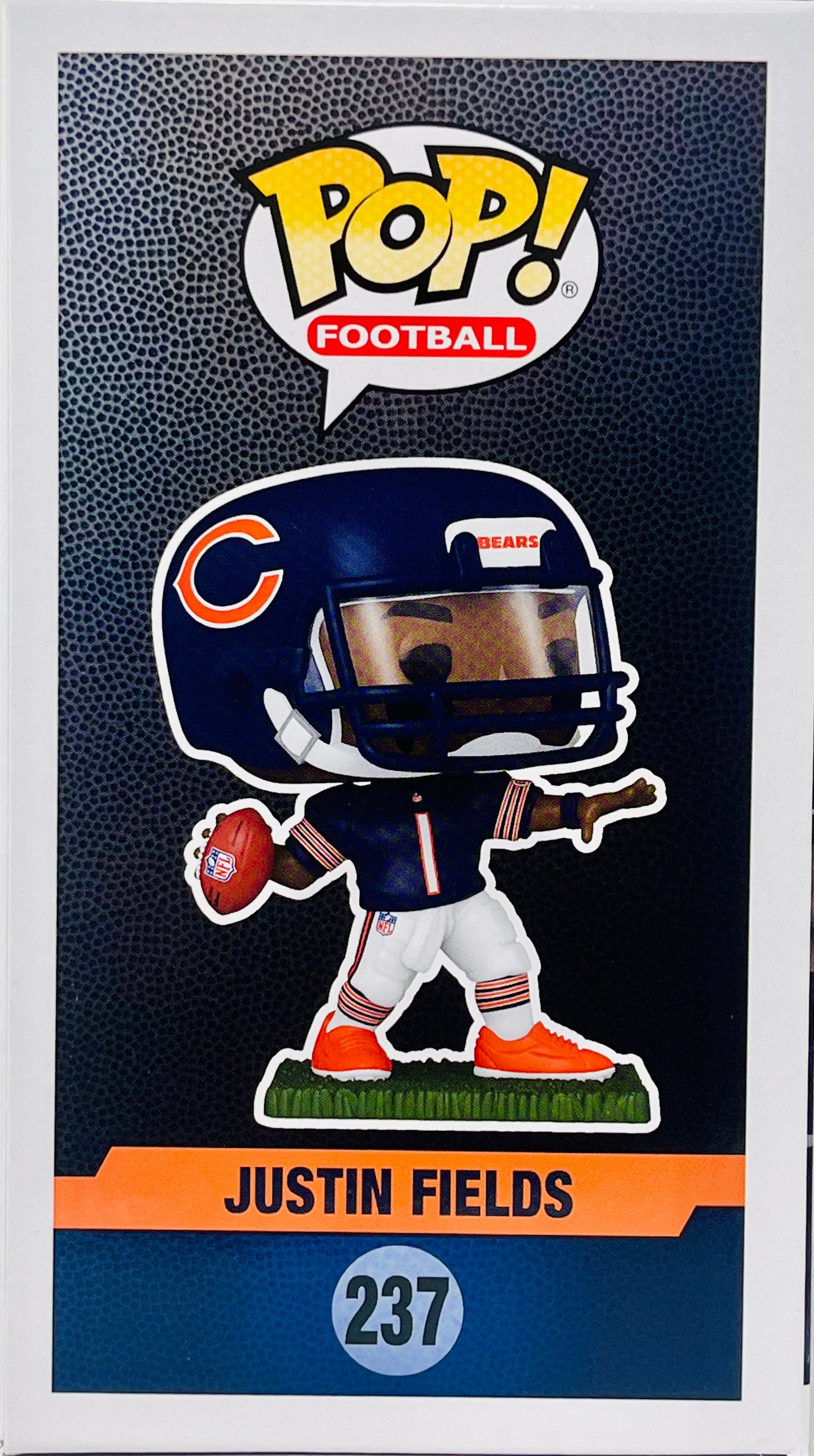 Funko Justin Fields (Chicago Bears) NFL Pop! Series 11 With Protector