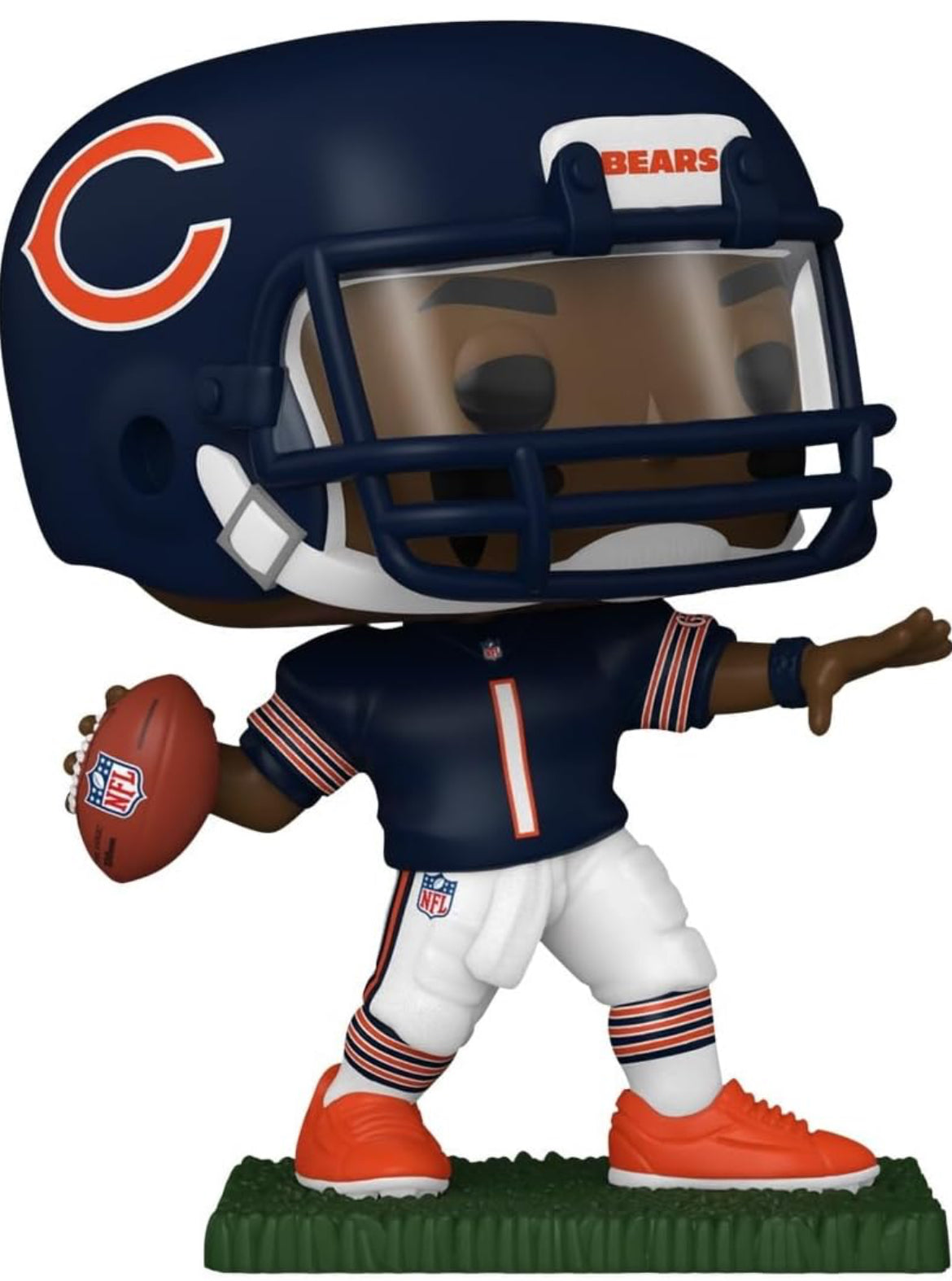 Funko Justin Fields (Chicago Bears) NFL Pop! Series 11 With Protector