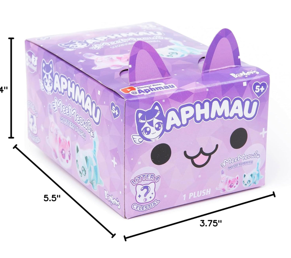 Aphmau 6” MeeMeow Mystery Plush – Series 4; YouTube Gaming Channel, Blind Box, Random 1 of 8 Possible Celestial MeeMeows, Official Merch, Styles May Vary