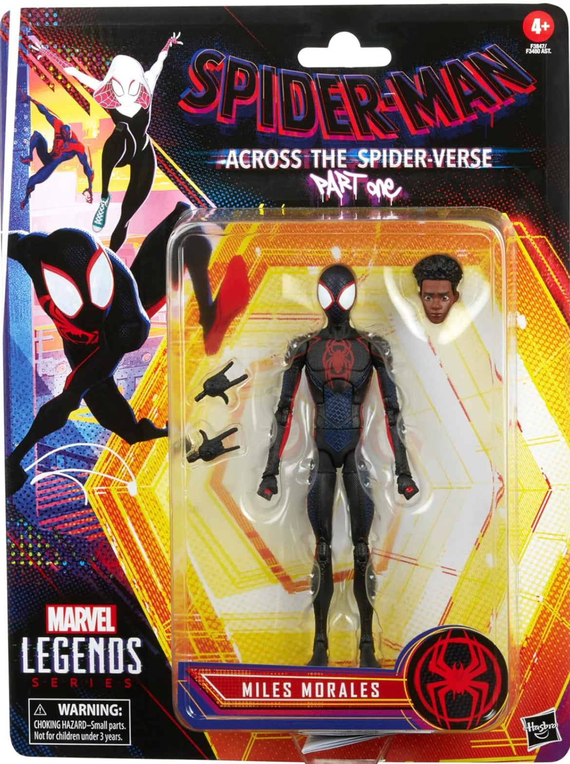 Marvel Legends Series Spider-Man: Across The Spider-Verse Miles Morales 6-inch Action Figure Toy, 3 Accessories