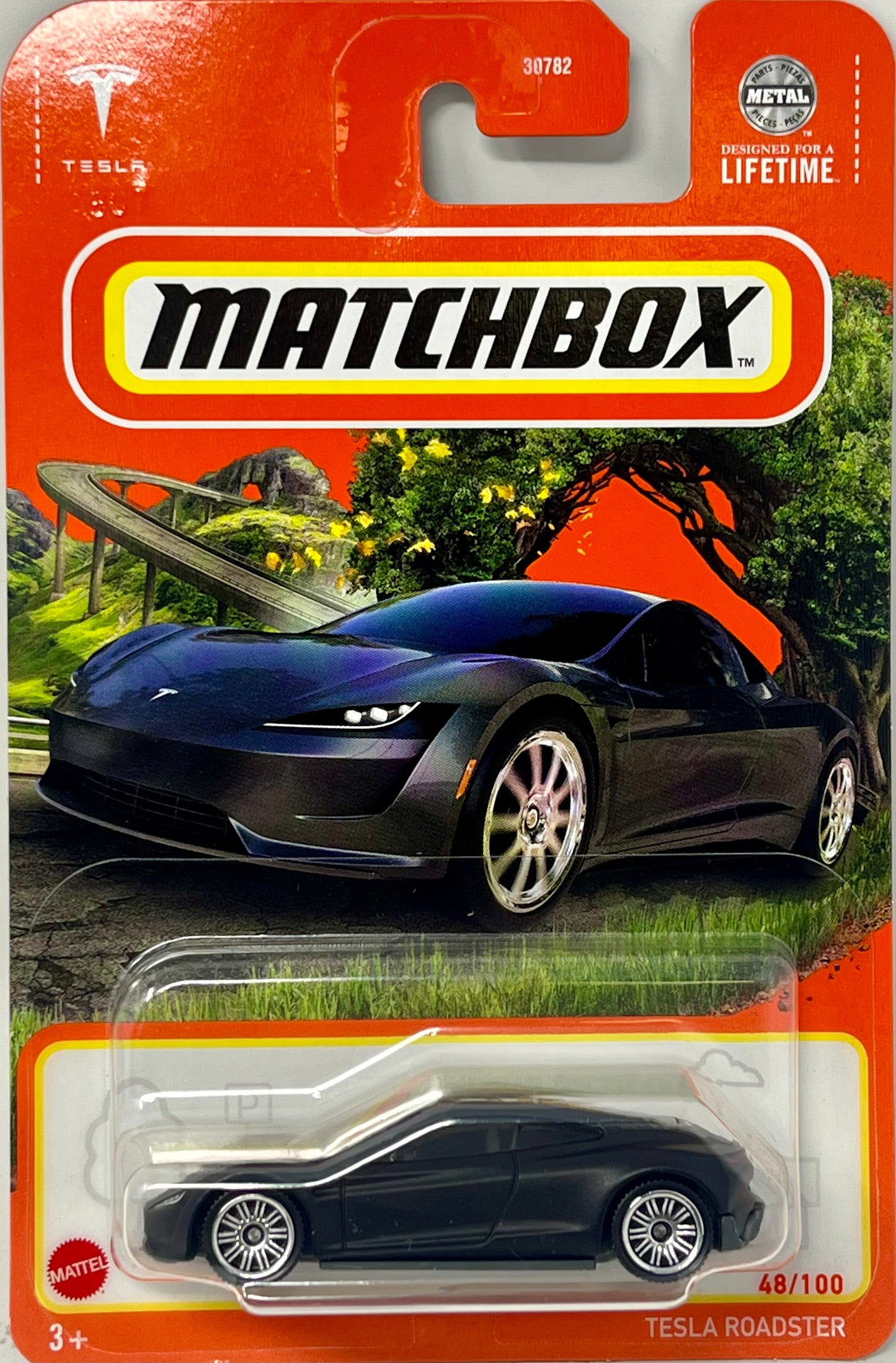 Matchbox Tesla Roadster Matt Black 48/100