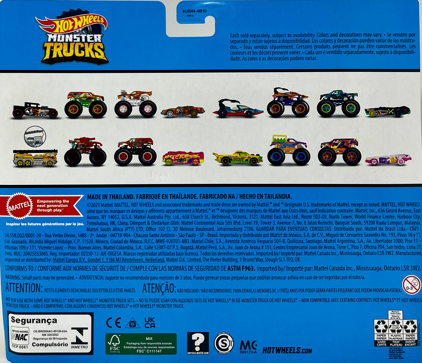 Hot Wheels Monster Trucks Burger Delivery vs Nitro Nuggets with Bone Shaker and Crushed cars