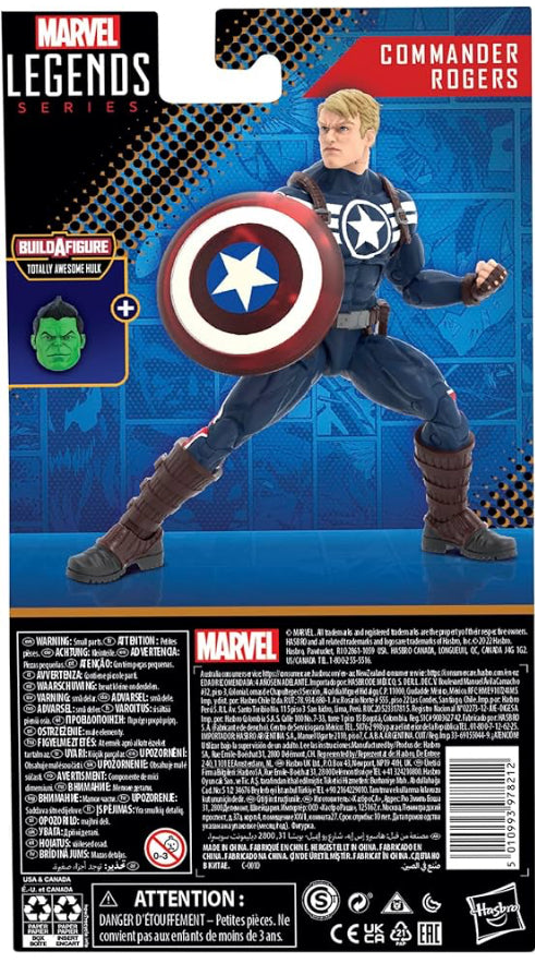 Marvel Legends Series Marvel Comics Commander Rogers 6-Inch Collectible Action Figures, Toys for Ages 4 and Up