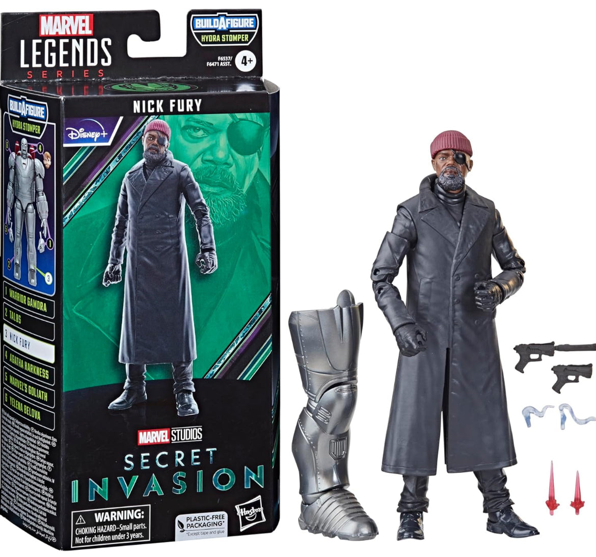 Marvel Legends Series Nick Fury, Secret Invasion Collectible 6-Inch Action Figures, Ages 4 and Up