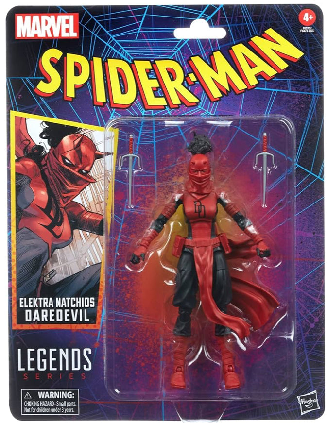 Marvel Legends Series Elektra Natchios Daredevil, Collectible 6 Inch Action Figures, 2 Accessories