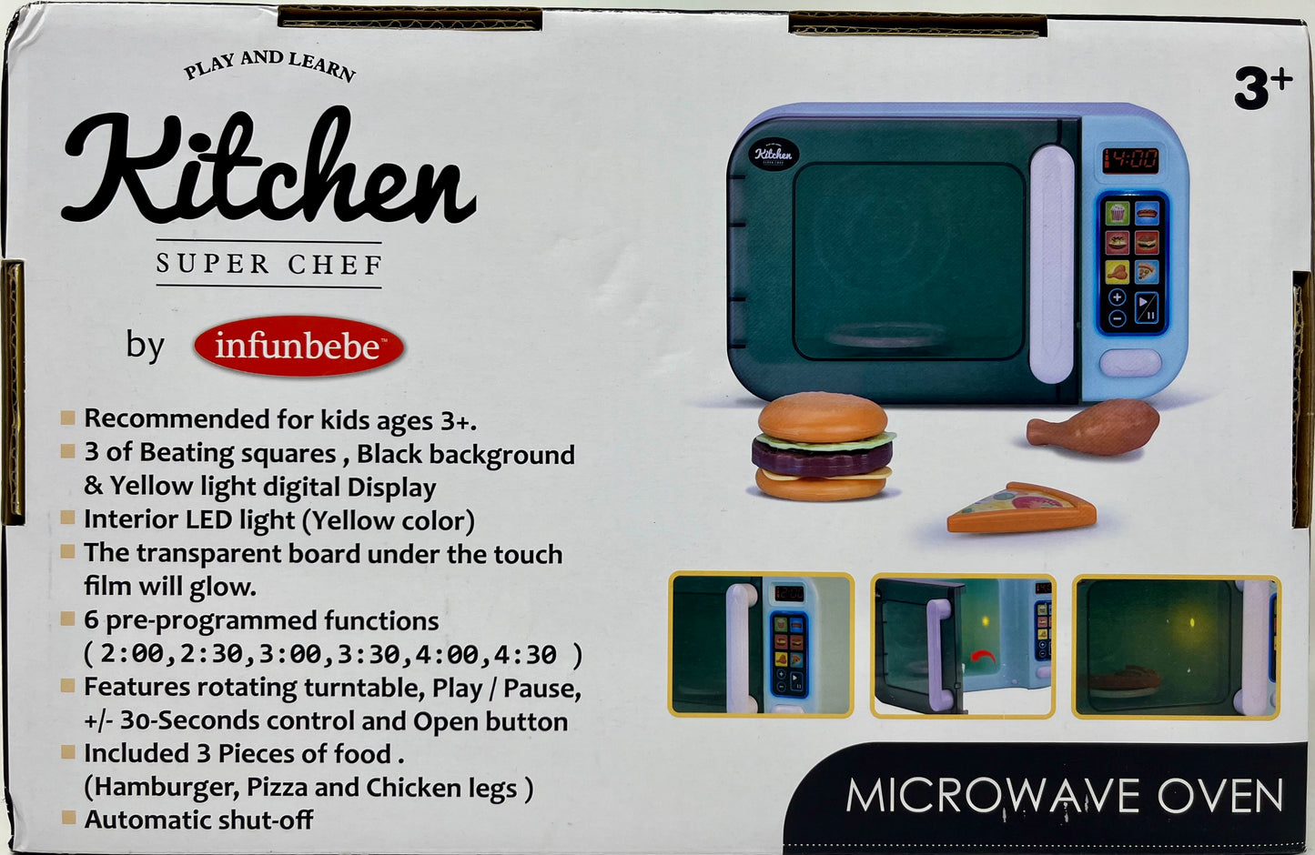 Play and Learn Kitchen Super Chef Microwave Oven