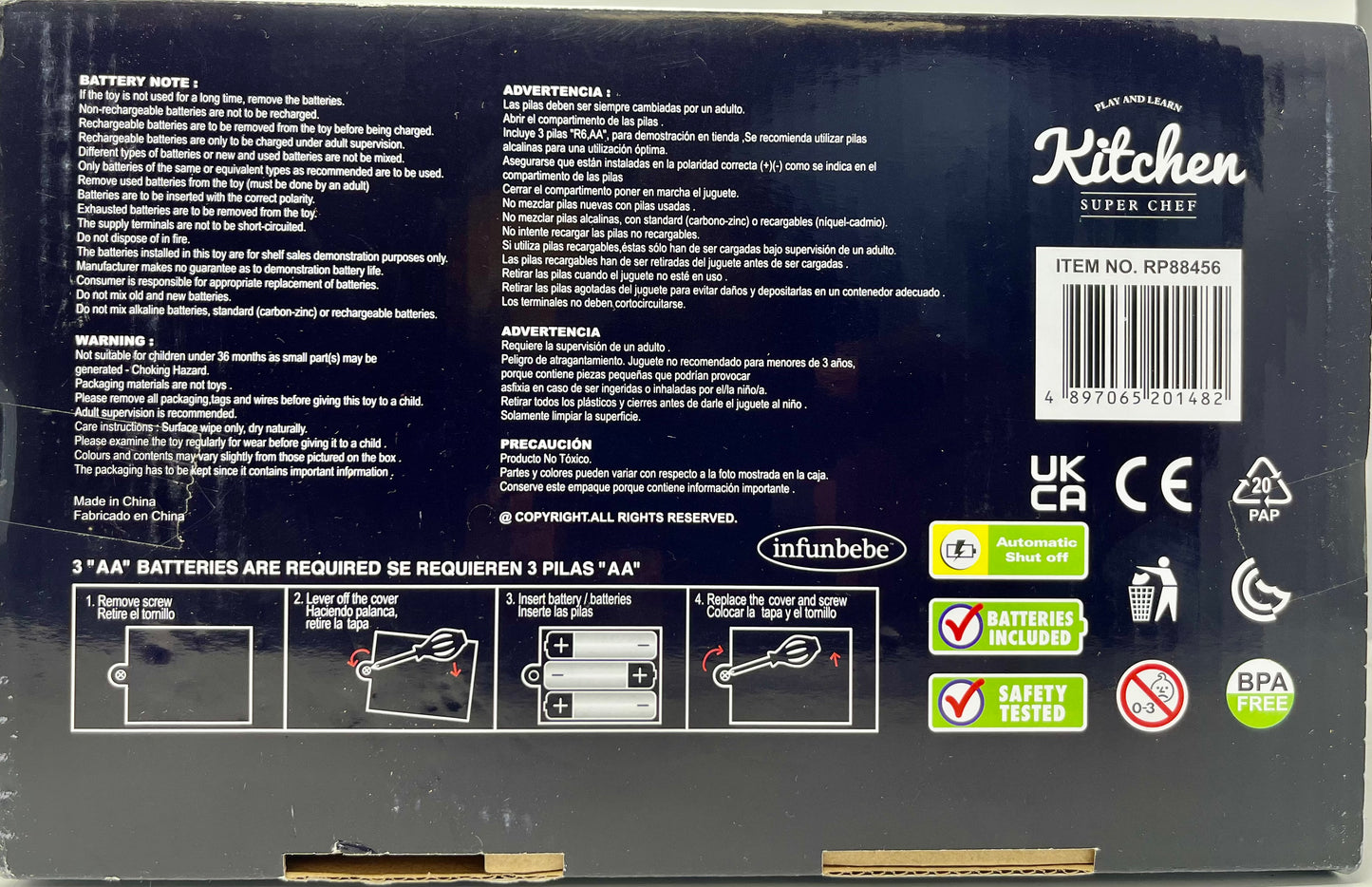Play and Learn Kitchen Super Chef Microwave Oven