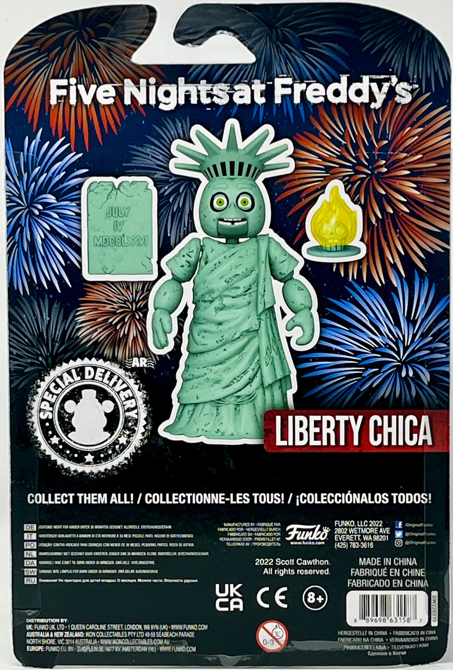Funko Five Nights at Freddy's LIBERTY CHICA Walmart July 4th