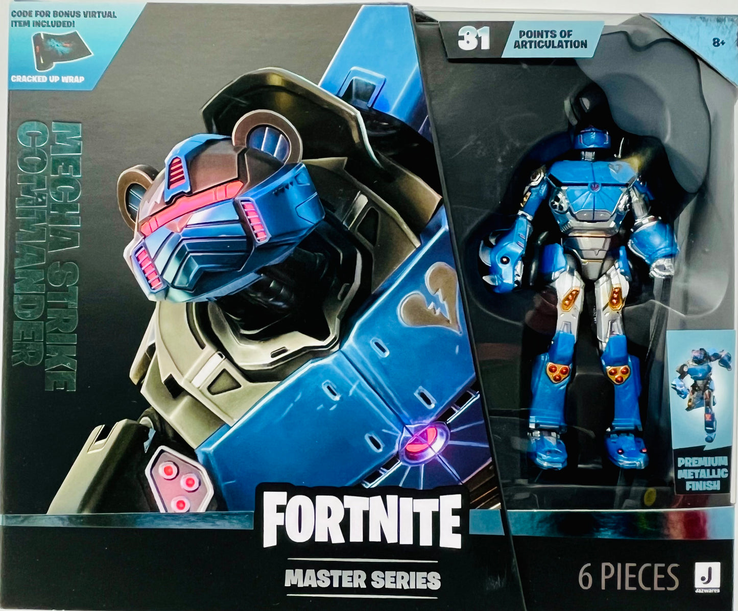 Fortnite Master Series 3 MECHA STRIKE COMMANDER 4" Figure Virtual Item Code