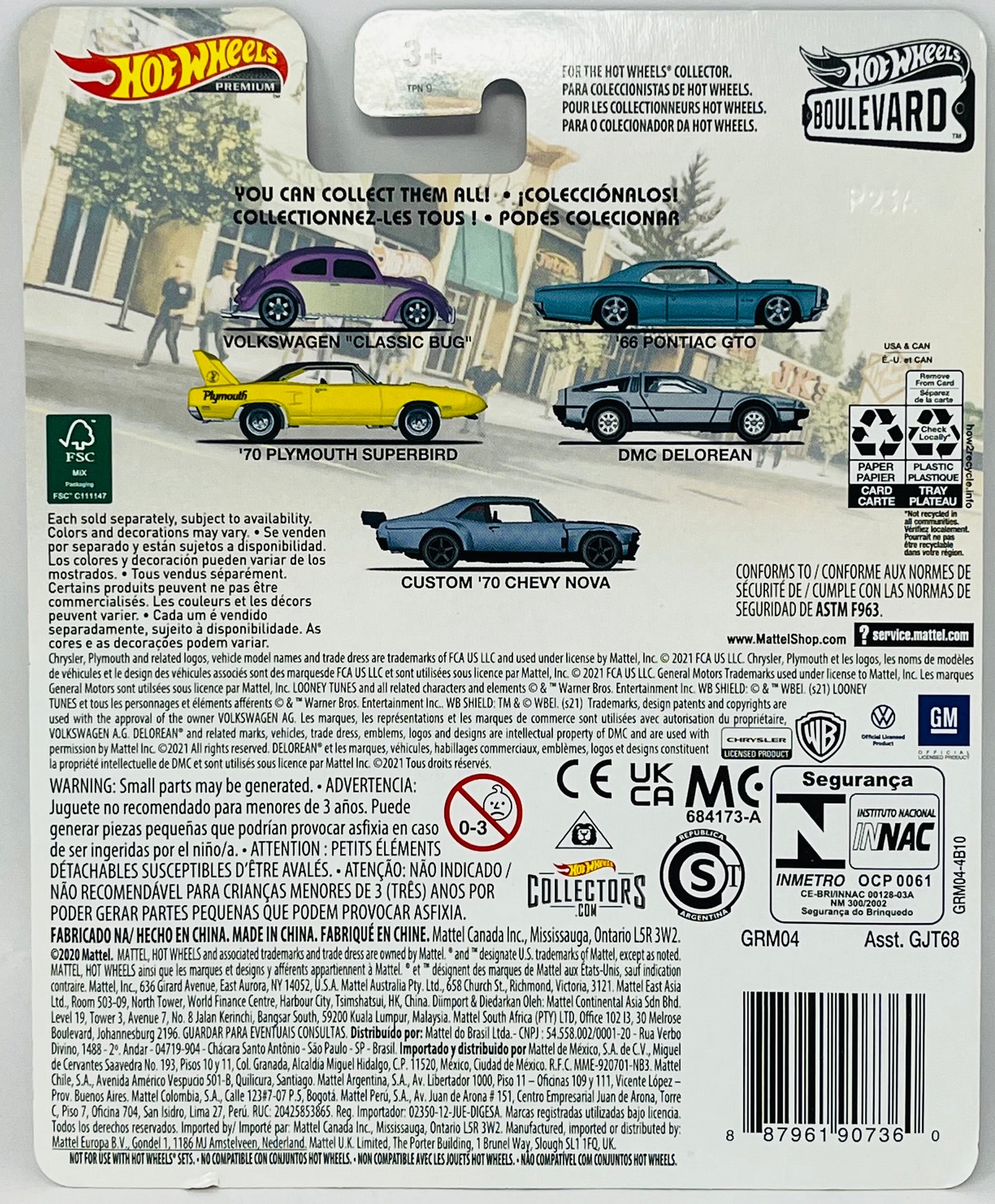 Hot Wheels Premium Boulevard Custom '70 Chevy Nova #35 Gray
