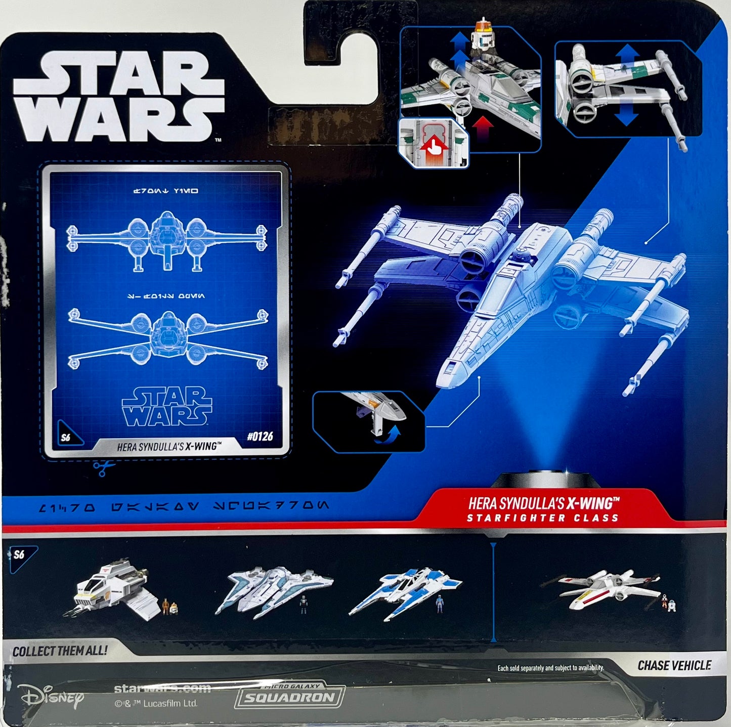 Star Wars Micro Galaxy Squadron - LUKE SKYWALKER'S X-Wing #0128 CHASE 1 of 5000