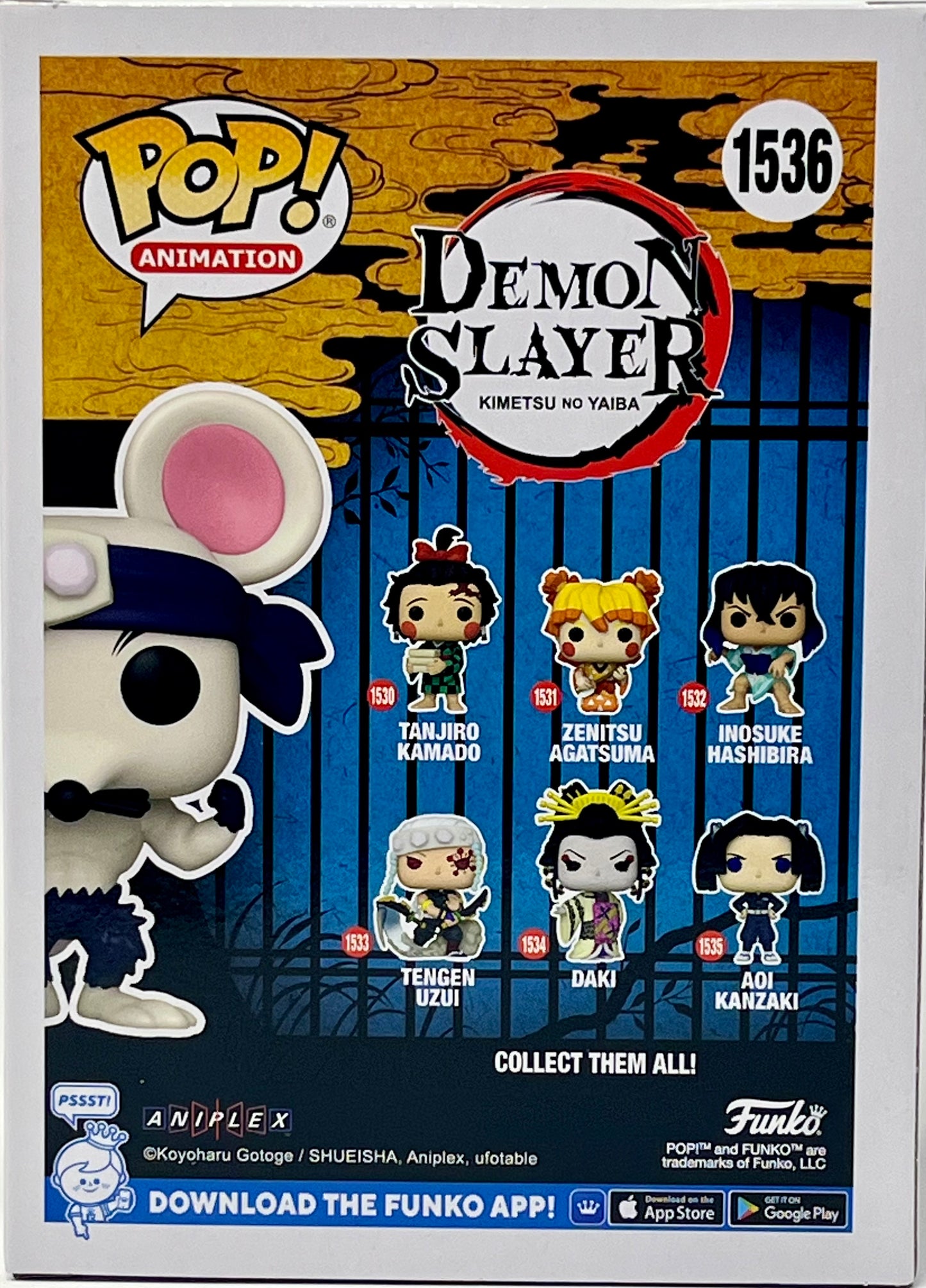 Funko Pop! #1536 Demon Slayer Kimetsu no Yaiba Muscle Mouse EE Exclusive
