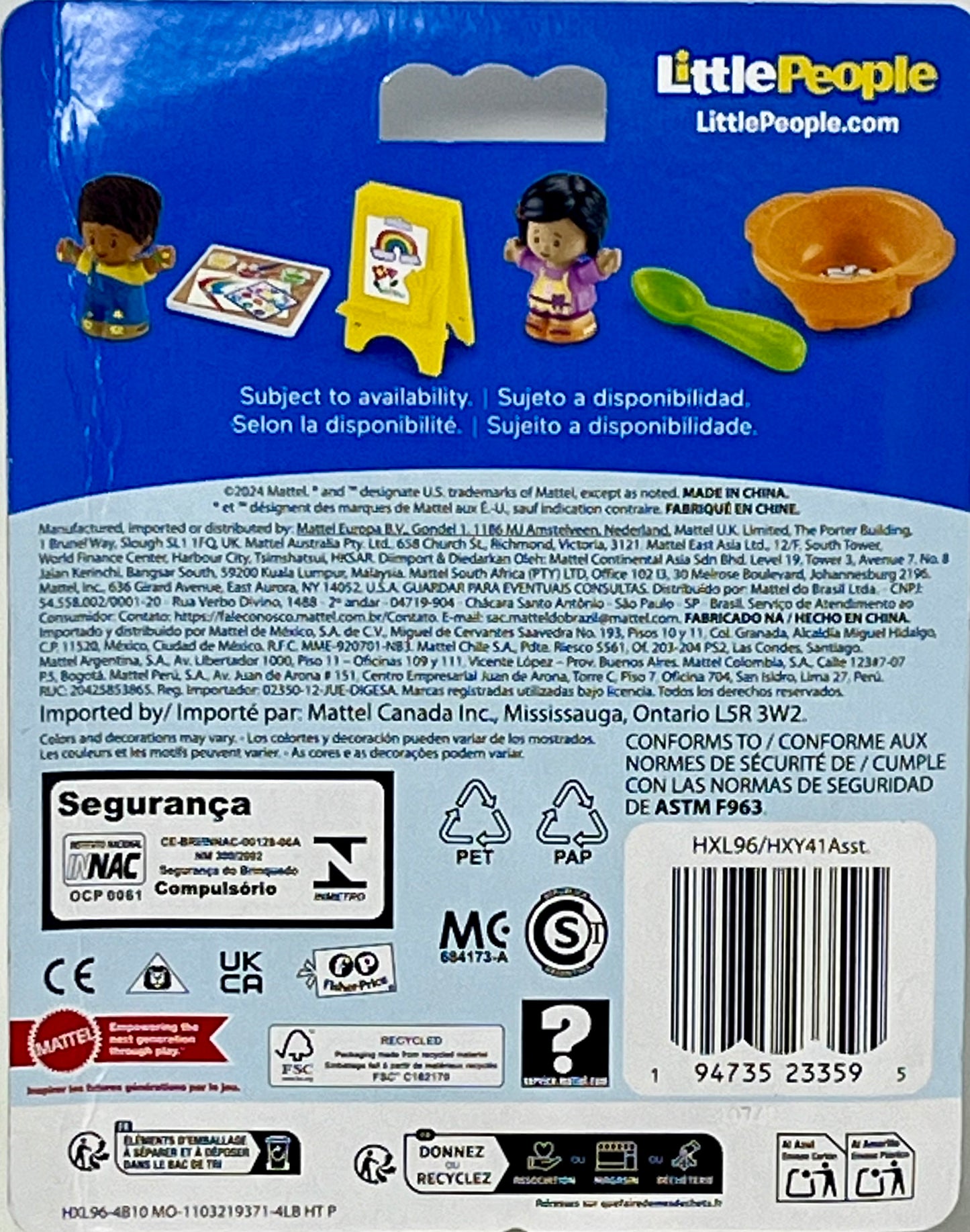 Fisher Price Little People Red Head Girl with Campfire and Marshmallows