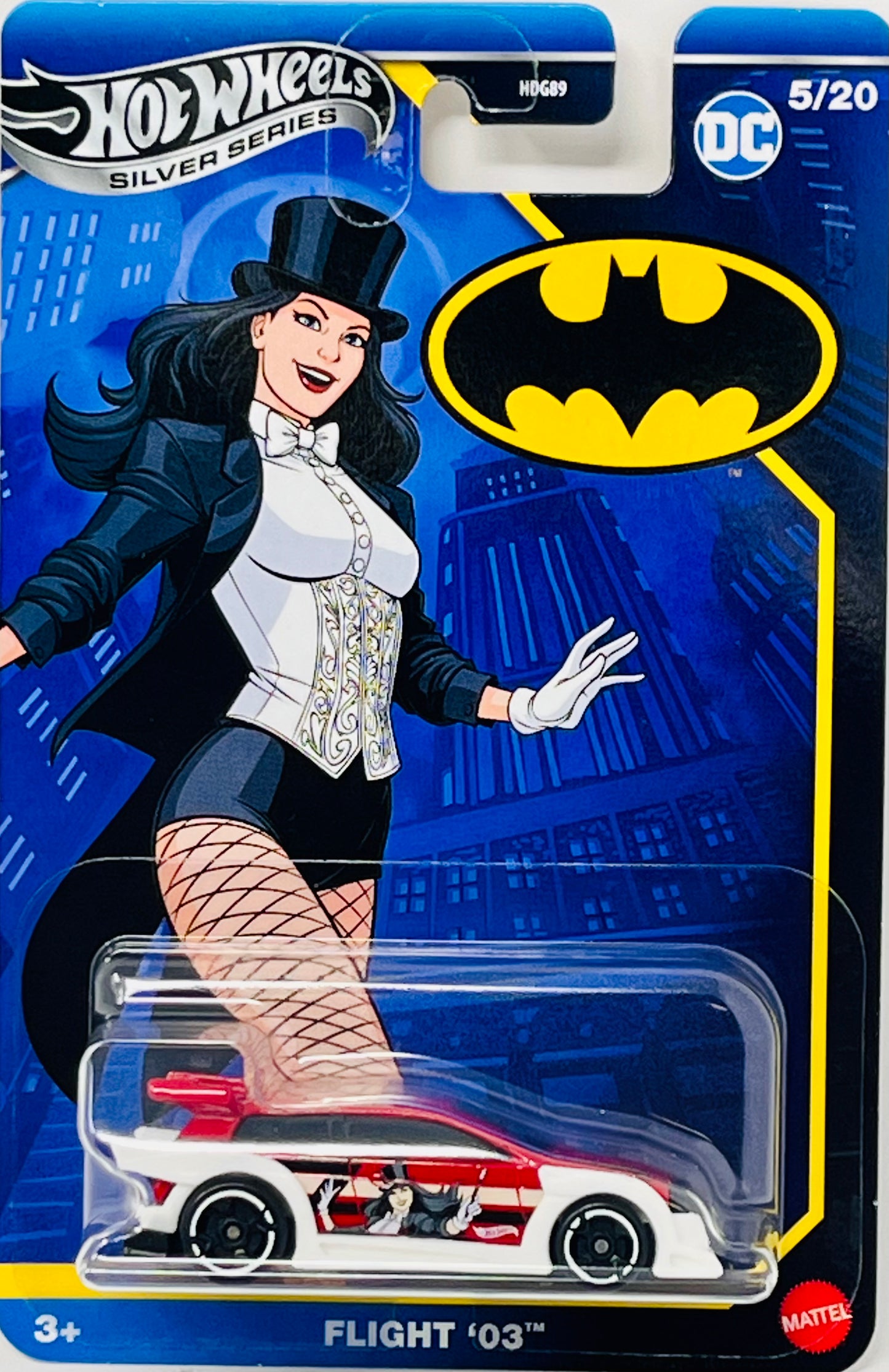 Hot Wheels Batman Flight 03 Zatanna Silver Series 5/20 DC Comics
