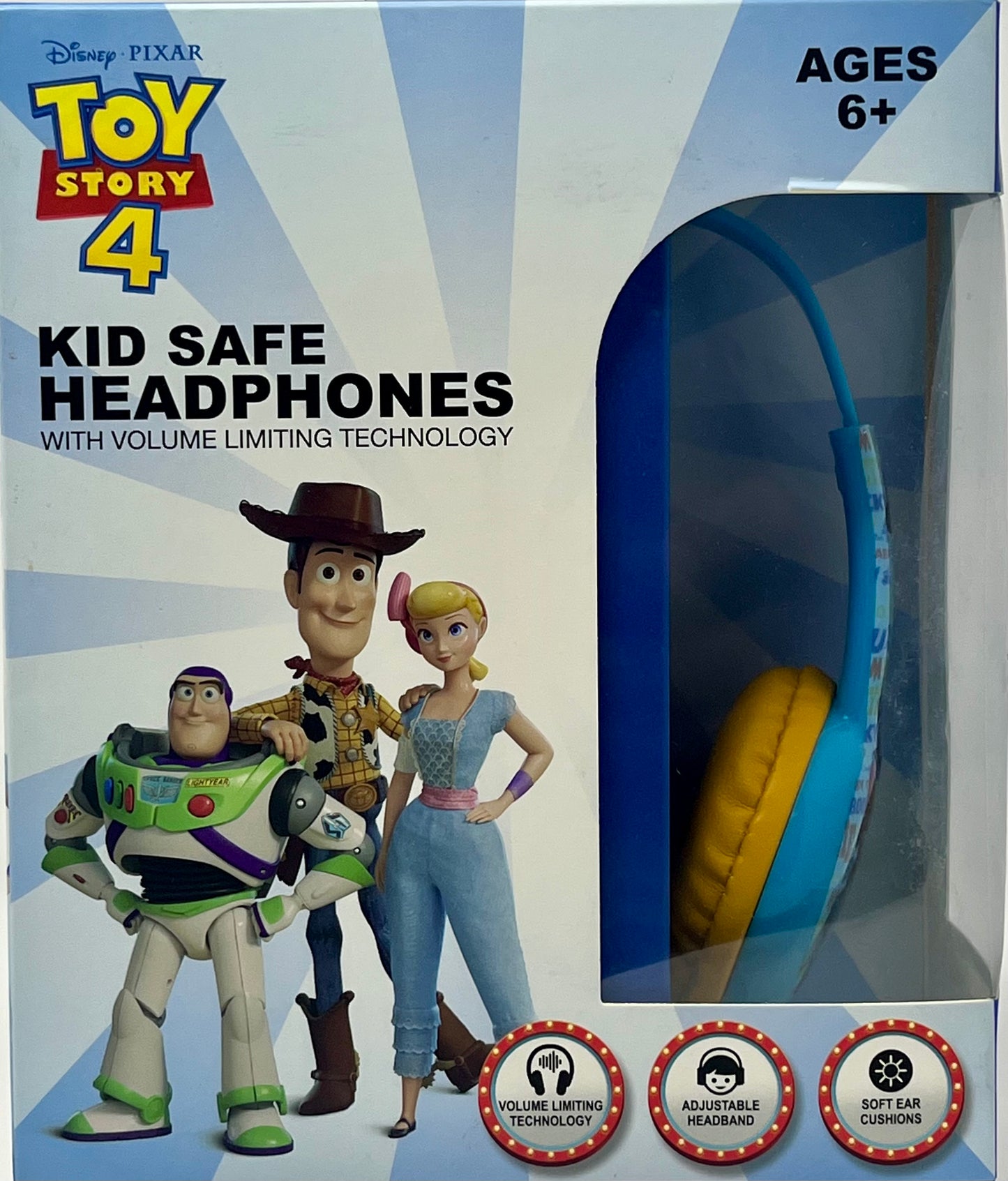 Disney TOY STORY 4 Kid Safe Headphones! Built-In Volume Limiting Technology!