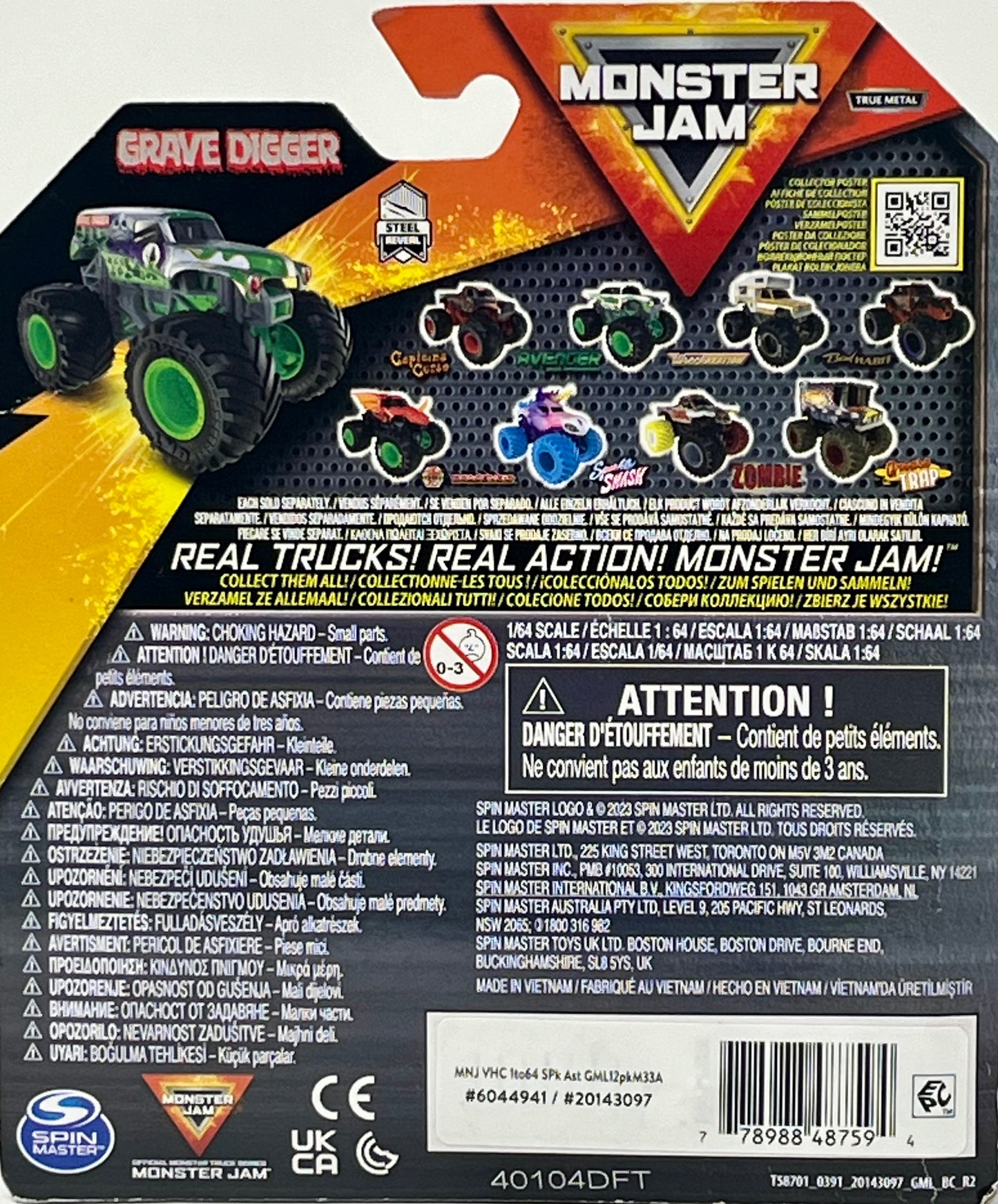 Monster Jam Truck GRAVE DIGGER 1:64 2023 Series 33