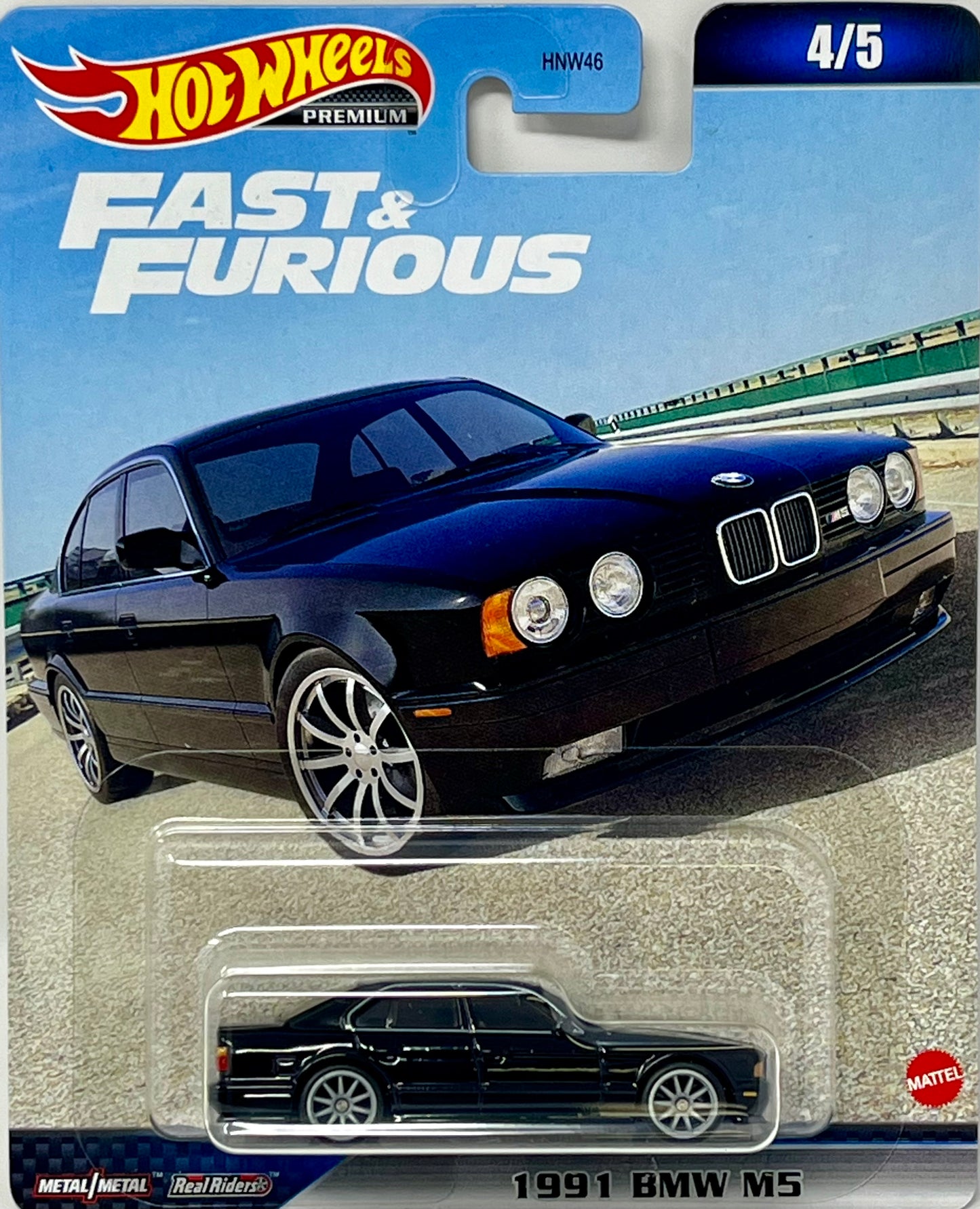2023 Hot Wheels Fast & Furious Premium #4 Black 1991 BMW M5