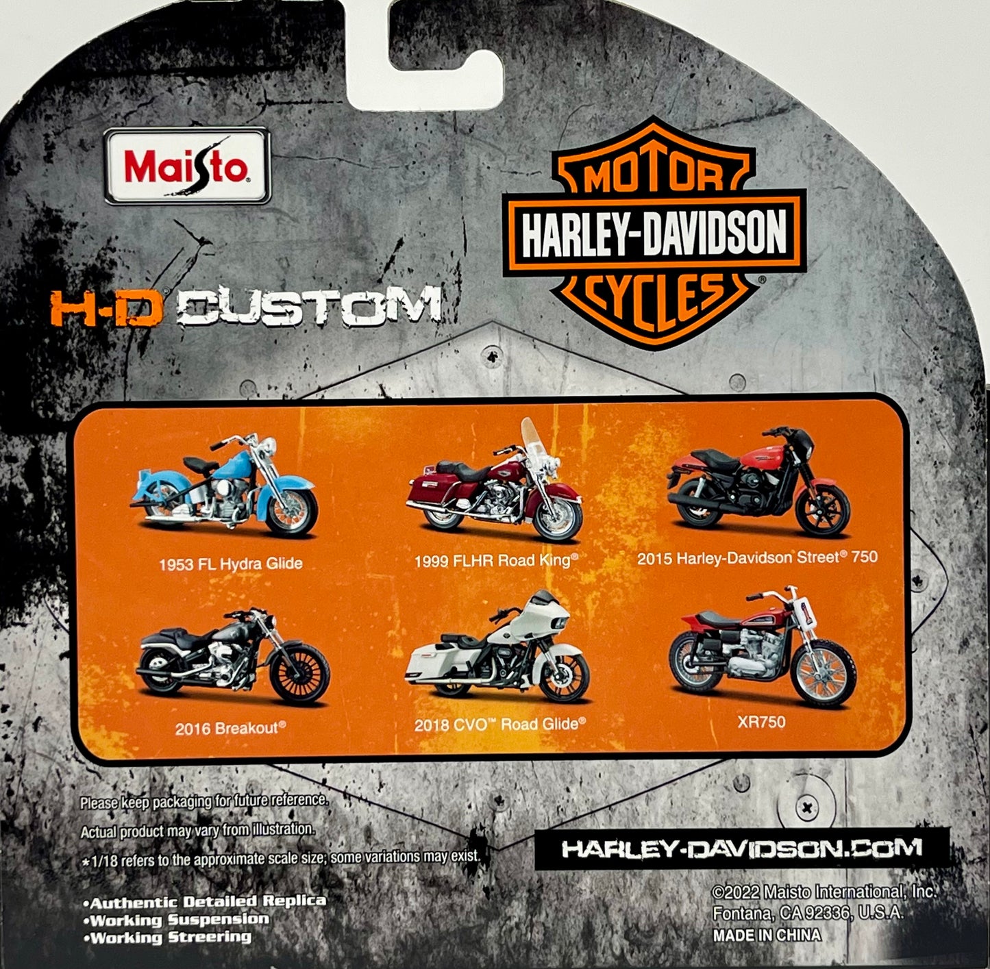 Maisto Motorcycles Harley-Davidson 2015 Red Street 750 Motorcycle