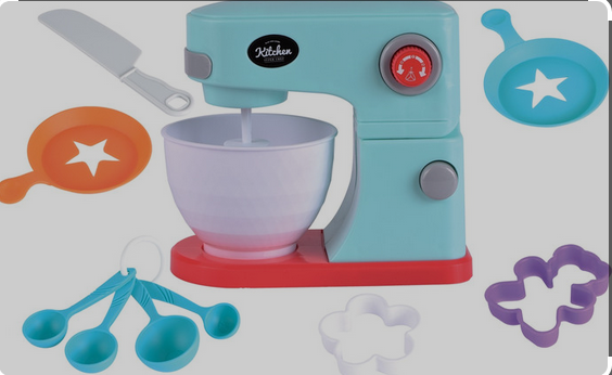 PLAY AND LEARN KITCHEN SUPER CHEF 1ST Stand Mixer Deluxe Set