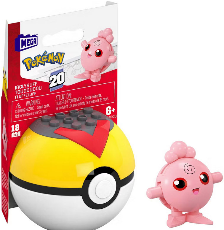 MEGA Pokemon Igglybuff Building Toy Kit - 18pc