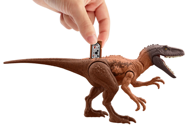 Jurassic World Strike Attack Herrerasaurus Dinosaur Toy, Single Strike Action, Authentic & Posable