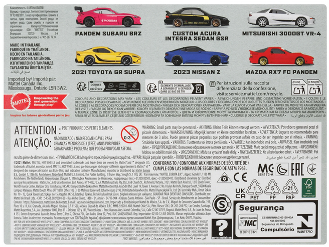 Hot Wheels Set of 6 Japanese Vehicles