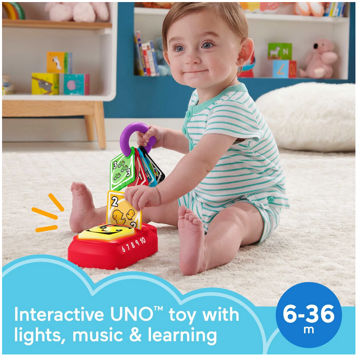 Fisher-Price Laugh & Learn Counting and Colors UNO Electronic Learning Toy for Infants