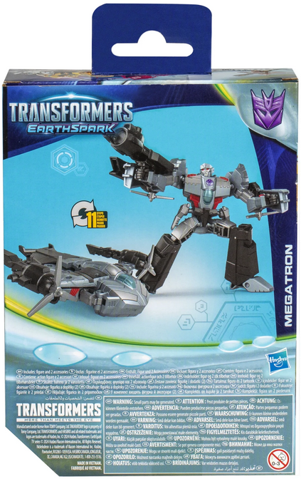 Transformers Toys EarthSpark Deluxe Class Megatron 5" Action Figure for Kids 6+
