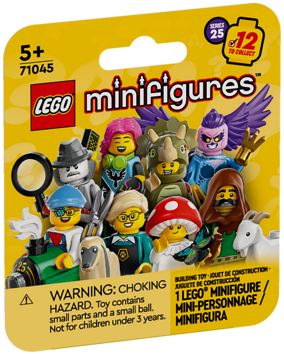 LEGO Minifigures 71045 Series 25 Collectible Figures, Surprise Adventure Toy Building Set for Independent Play, Gift Idea for Boys, Mystery Figures, Girls and Kids Aged 5 Years Old and Up