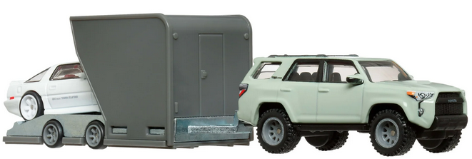 Hot Wheels Team Transport '18 Toyota 4RUNNER and '89 Toyota Supra