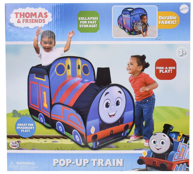 thomas the tank tent Thomas & Friends Pop Up Tent, Polyester Material for Inside & Outside – Toy Wrangler