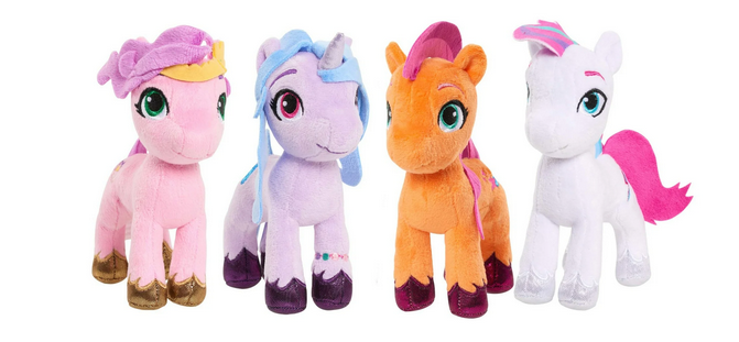 My Little Pony 7-Inch Izzy Moonbow Small Plush, Stuffed Animal, Horse, Kids Toys for Ages 3 up
