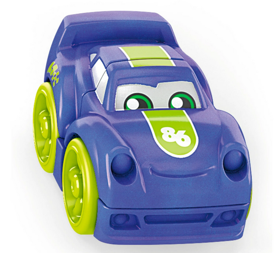 MEGA BLOKS Building Basics 3-Piece Purple Race Car