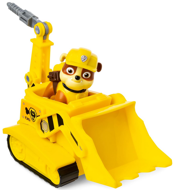 Paw Patrol, Rubble’s Bulldozer Vehicle with Collectible Figure, for Kids Aged 3 Years and Over
