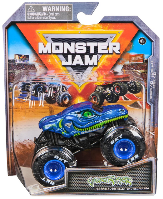 Monster Jam Velociraptor 2025 Official 1:64 Diecast Truck Series 40 Arena Favorites Velociraptor