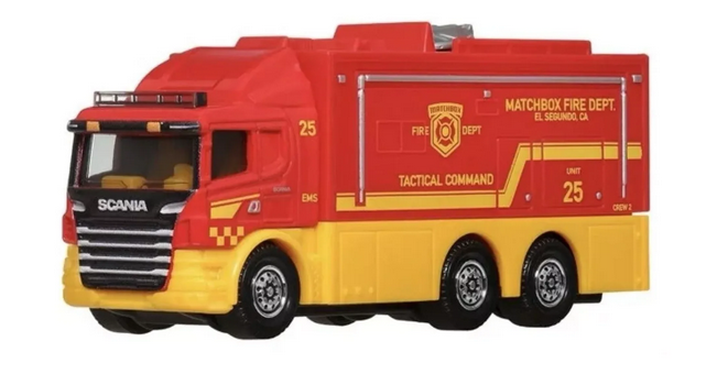 MATCHBOX SCANIA TACTICAL COMMAND CENTER WORKING RIGS 2025