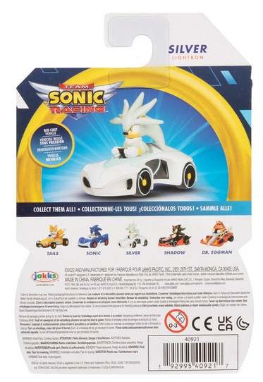 Sonic Die-Cast Vehicle Wave 2 - Silver the Hedgehog - Lightron