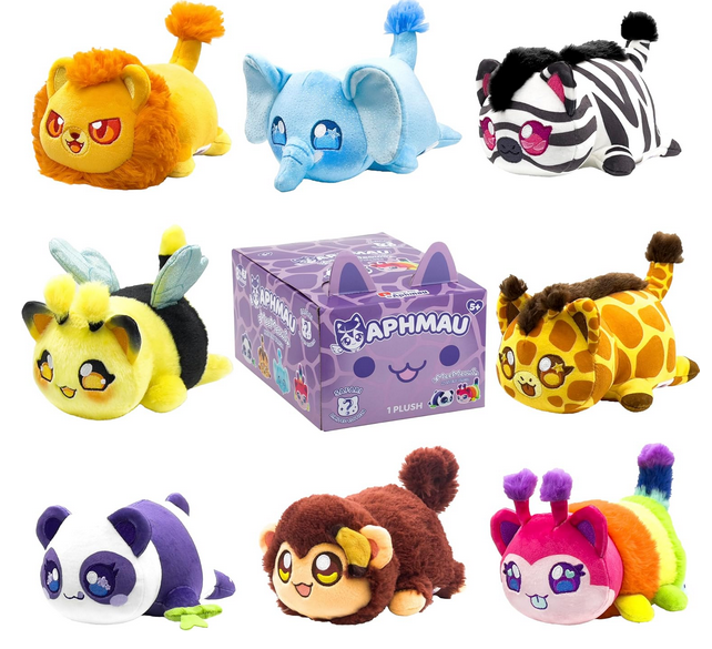 Aphmau 6” MeeMeow Mystery Plush – Series 1 Safari; YouTube Gaming Channel, Blind Box, 1 of 8 Possible Safari MeeMeows