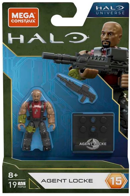 MEGA BLOCKS Agent Locke Halo Universe Figure