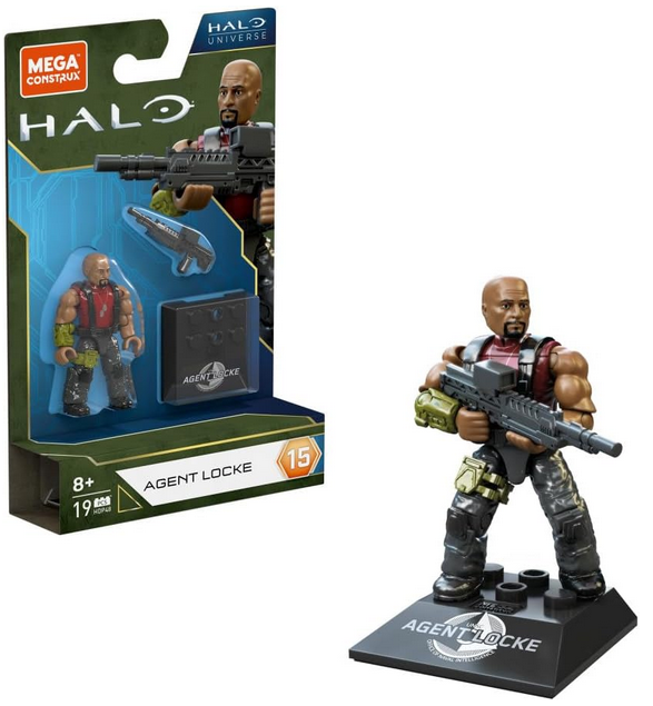 MEGA BLOCKS Agent Locke Halo Universe Figure