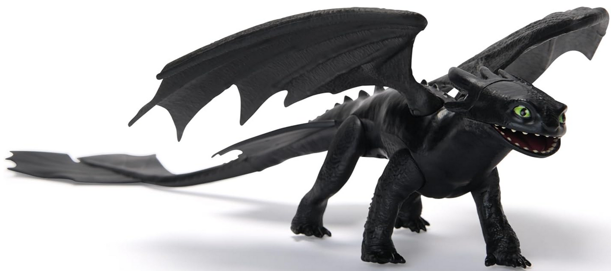DreamWorks Dragons, How to Train Your Dragon, Toothless 9” Action Figure, Kids Toys for Boys Ages 4 and up