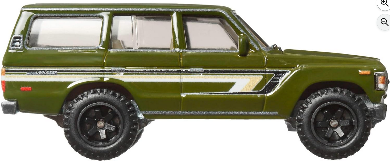 Hot Wheels Premium Car Culture Collectible Toy Car, 1:64 Scale Die-Cast Toyota Landcruiser FJ60, Terra Trek Vehicle with Real Riders Tires