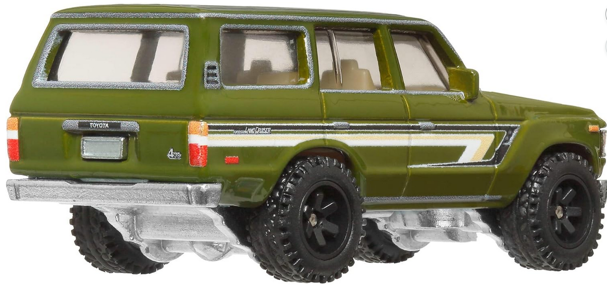 Hot Wheels Premium Car Culture Collectible Toy Car, 1:64 Scale Die-Cast Toyota Landcruiser FJ60, Terra Trek Vehicle with Real Riders Tires