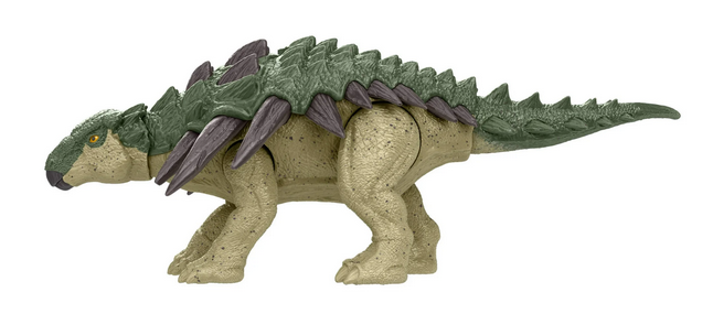 Jurassic World Rebirth Frenzy Pack Edmontonia Dinosaur Figure, Authentic Toy, Digital Play