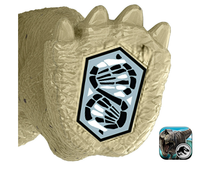 Jurassic World Rebirth Frenzy Pack Edmontonia Dinosaur Figure, Authentic Toy, Digital Play
