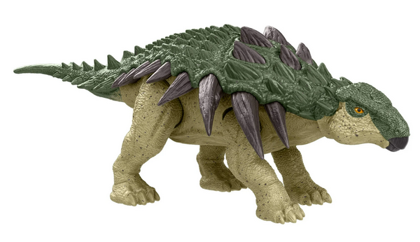 Jurassic World Rebirth Frenzy Pack Edmontonia Dinosaur Figure, Authentic Toy, Digital Play
