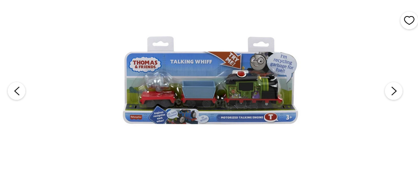 Thomas & Friends Talking Whiff Toy Train Play Vehicle, Motorized Engine with Phrases & Sounds