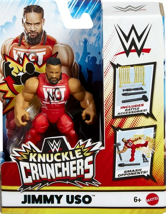 Jimmy Uso (No Yeet) - WWE Knuckle Crunchers 5 Mattel WWE Toy